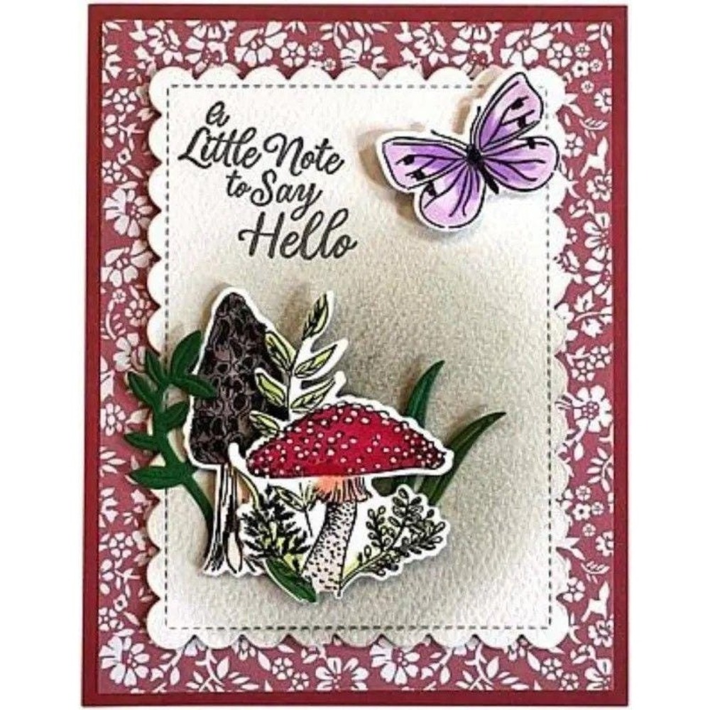 Diamond Press Cottage Garden Stamp And Die Kit Stamps Cutting‎ Dies Instructions